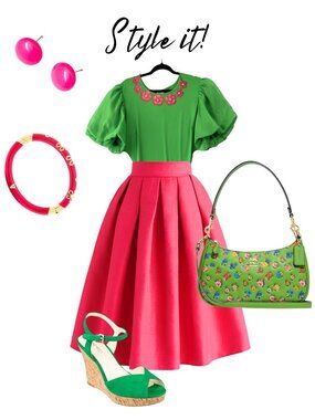 Cato Emerald Green Puff Sleeve Blouse 18/20W Statement Top